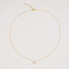 Catherine Necklace-Gold colour with white zirconia