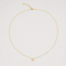 Catherine Necklace-Gold colour with white zirconia