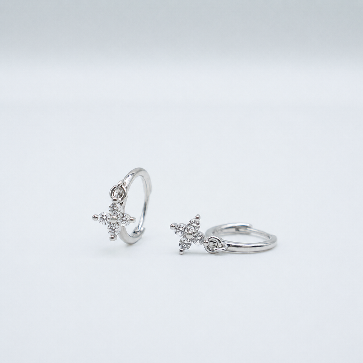 Boucles d'oreilles Olivia- Argenté