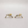 Boucles d'oreilles Delphine- Doré