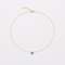 Catherine Necklace- Gold colour with blue zirconia