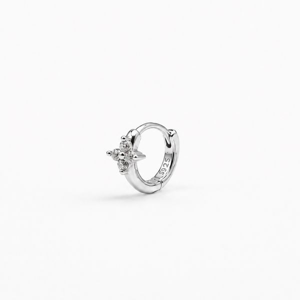 Jeanne Earring (sold as one, not a pair)- Silver