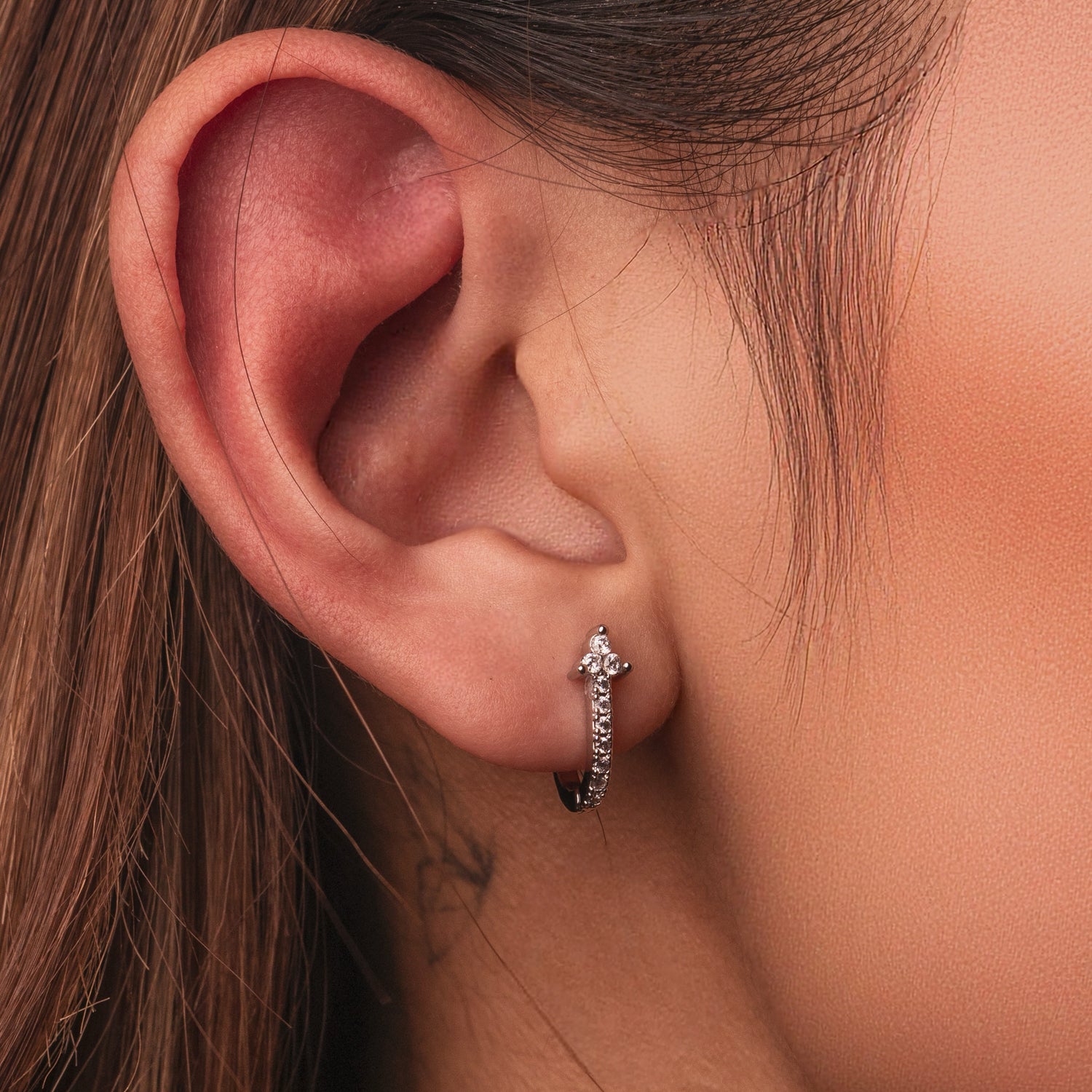 Boucles d'oreilles Clémence- Argenté