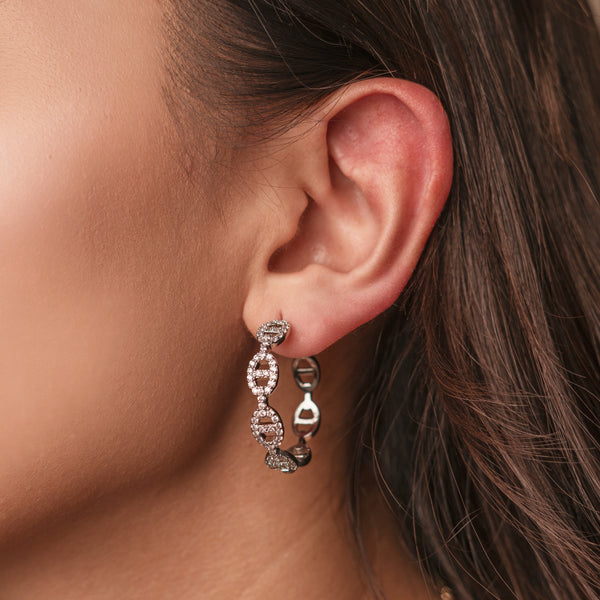 Boucles d'oreilles Inés- Argenté