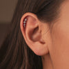 Boucle d'oreille Harper  (Vendu à l’unité, et non par paire)- Argenté