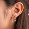 Boucles d'oreilles Gabrielle- Zircone blanche