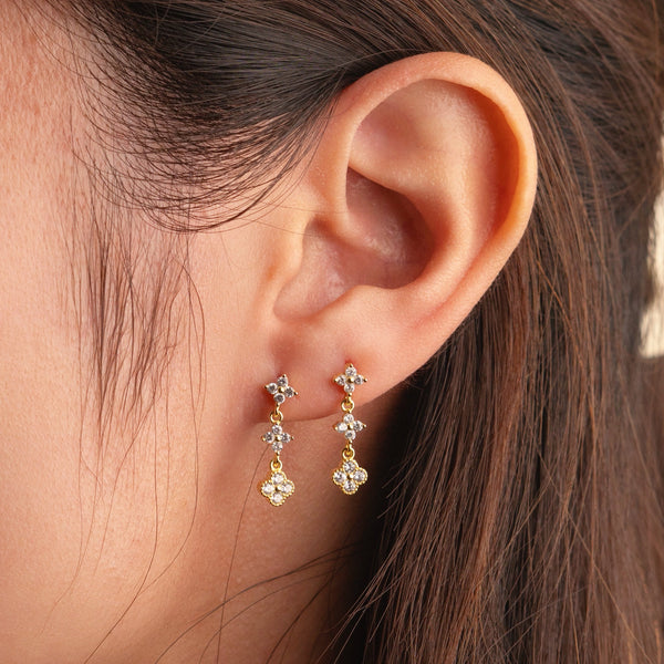 Gabrielle Earrings- White zirconia