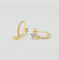 Boucles d'oreilles Ophélie- Doré