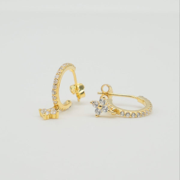 Boucles d'oreilles Ophélie- Doré