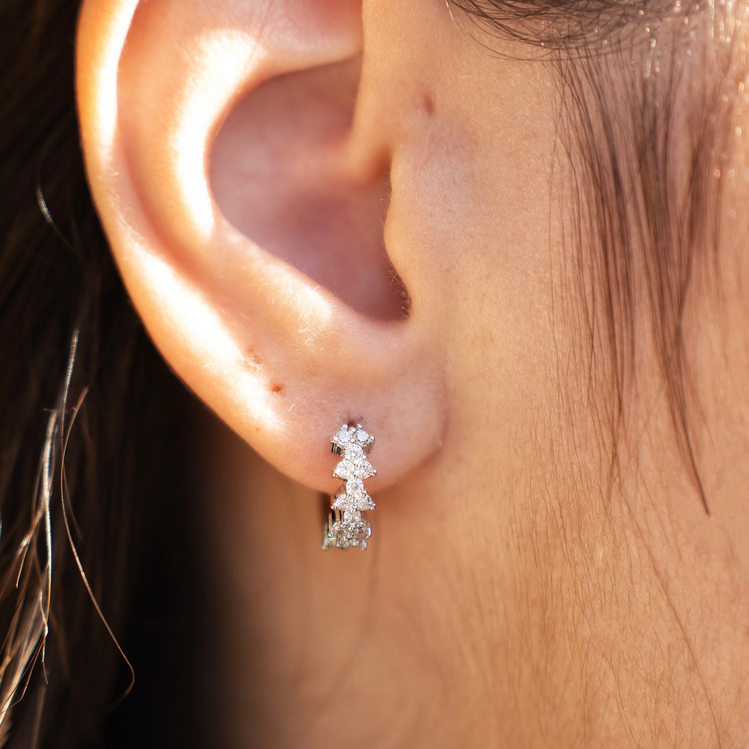Boucles d'oreilles Zoe- Argenté