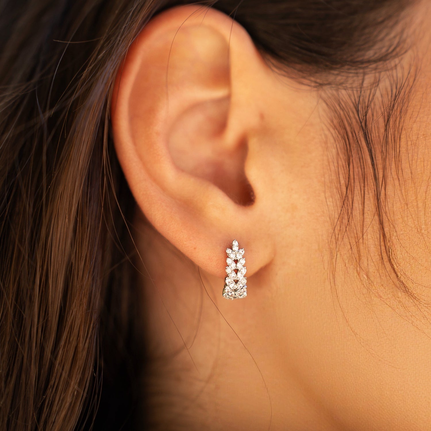 Boucles d'oreilles Aurore- Argenté