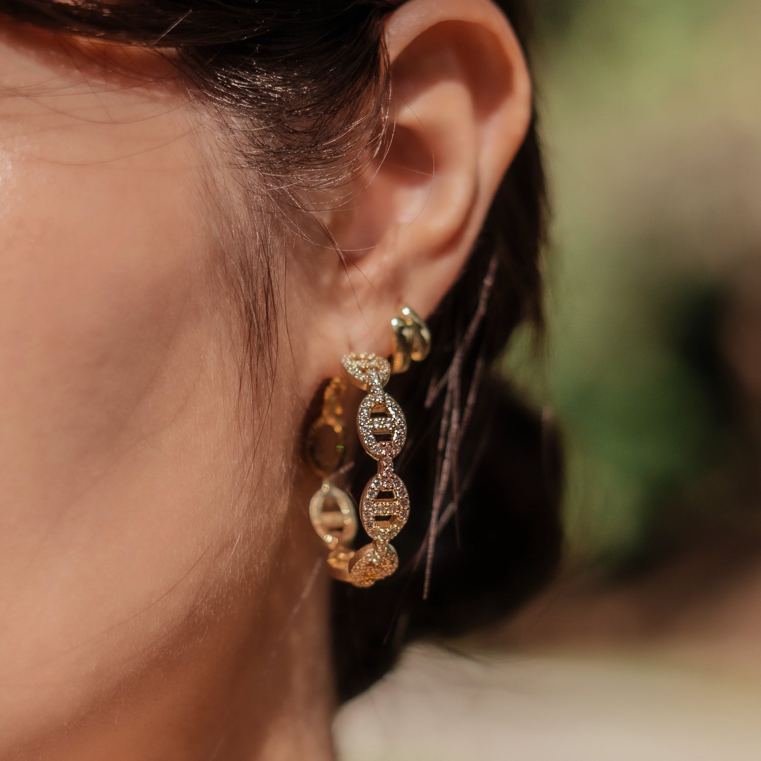 Boucles d'oreilles Inès- Doré