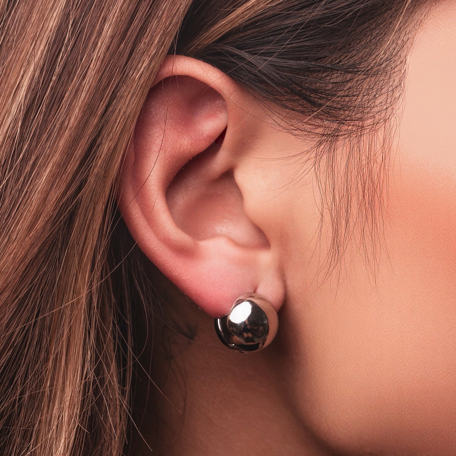 Boucles d'oreilles Justine- Argenté
